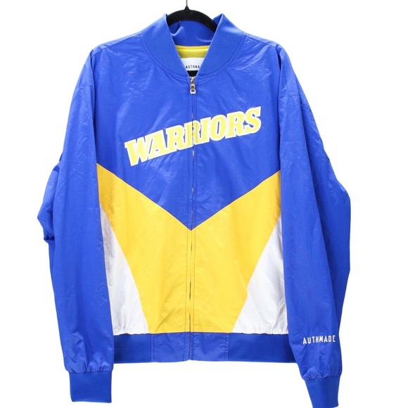Authmade Golden State Warriors Classic Warm-Up Jacket Men's Size‎ XL Full Zip